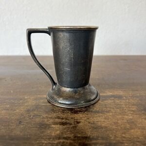ANTIQUE 19th Century Pewter 1/2 Half Pint TANKARD